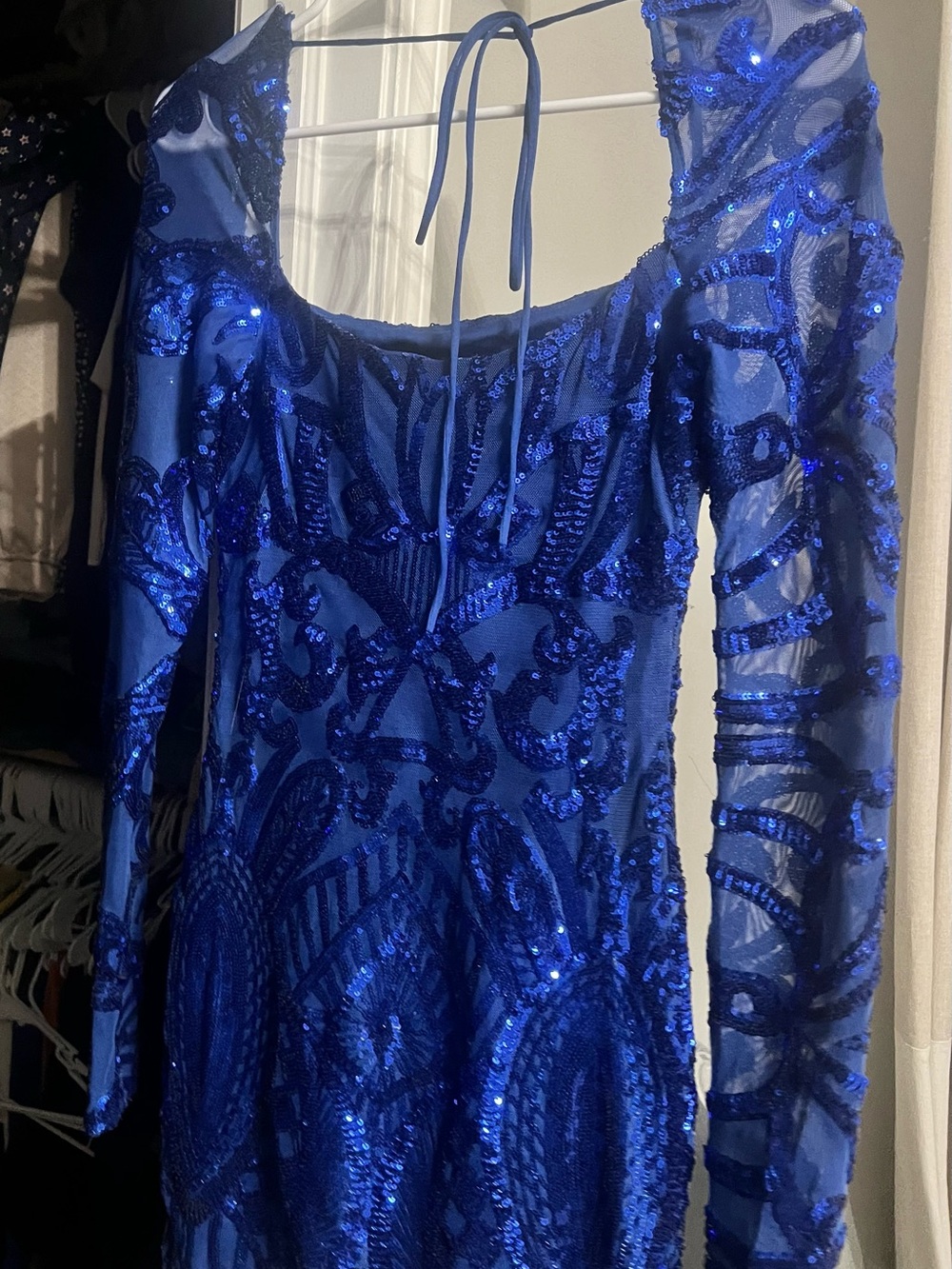 Lucy in the Sky Electric Blue Sequin Dress